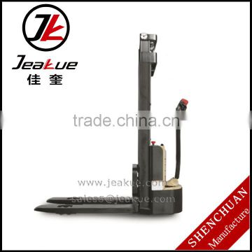 Heavy duty double fork battery 1T-1.2T walkie Full electric stacker JEAKUE ES12 JK25