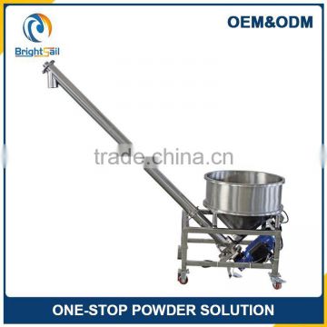 stable food powder handling inclined screw conveyer