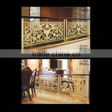 Luxury Design Indoor Balcony Aluminum Handrail for Hotel and Villa