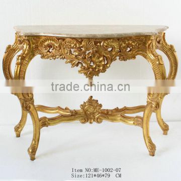 elegant antique Silver console table for living room