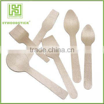 Different Sizes Customized Logo Disposable Wood Tableware