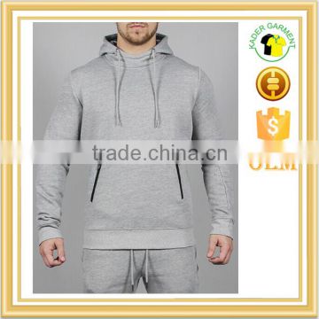 men's heather gray sweatshirts high quality hoodies gym tracksuit