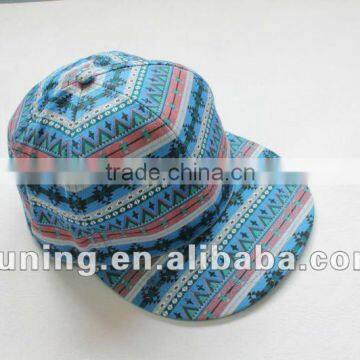 Leisure print poplin cap