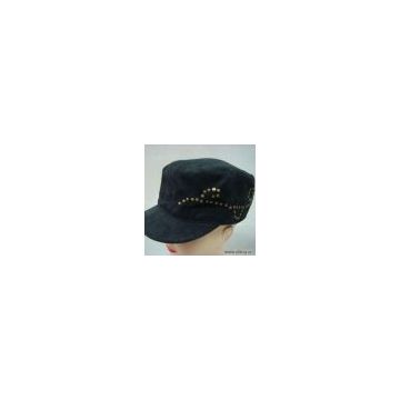 Sell Black Sueded Military Cap