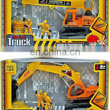 diecast metal excavator toy model construction truck