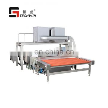 Medium size Horizontal glass washing/polishing machine(insulating glass heated roller press machine)in factory price