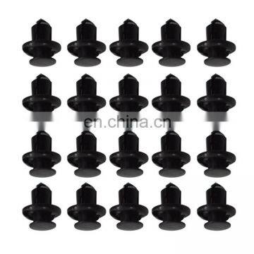 20X CAR PLASTIC 8MM CLIPS RIVET PUSH FIT DOOR BOOT TRIM PANELS BUMPER FASTENER