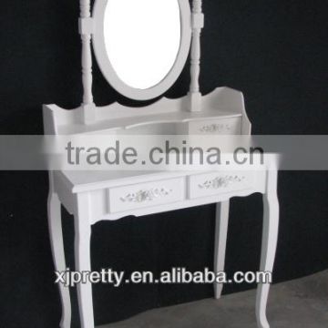 morden white dressing table with mirrors/ MDF dressing table
