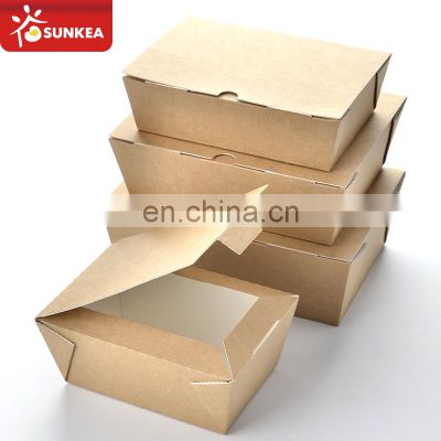 Custom printed paper food boxes, paper hot food bento paper box