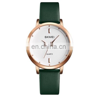 New arrival water resistant quartz watch women watches leather band Skmei 1457 elegance fashion watches