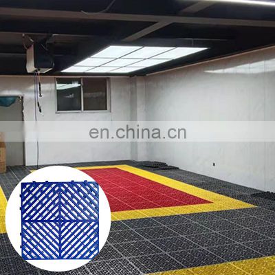 CH Brand New Material Removeable Modular Easy To Clean Non-Toxic Anti-Slip Oil Resistant 50*50*5cm Garage Floor Tiles