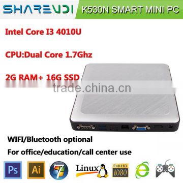 hot mini pc for multi application, intel core i3 dual core 1.7Ghz. cost effective