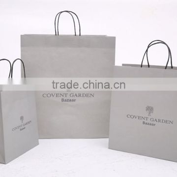 paper carrier bag with logo print take away fast food paper bag