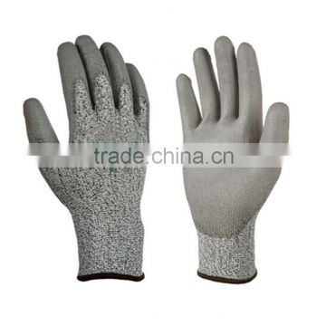 nylon pu coated glove/ PU coated working gloves