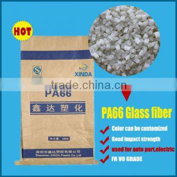Supply from Factory manufacturer of Flame Retardant PA66 V0 GF25% Plastic Pellets Nylon66 Resin