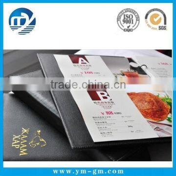 Factory price best sale restaurant menu folder