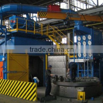 Q76series CE approved,automatic, rotary table shot blasting machinery