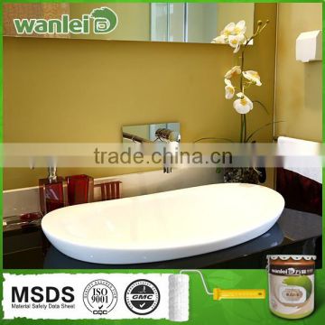Inexpensive, pastel color bathroom acrylic waterproof coating