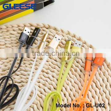 New design!!! 2 in 1 Data Charging USB Cable for cellphone charge cable