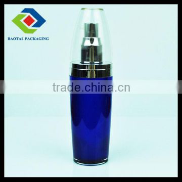 60ml orange color painting /silk printing surface handing cosmetic use empty acrylic lotion bottle with pump