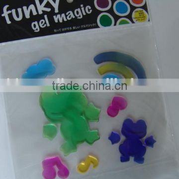 High Quality Factory Direct sticker, lovely magic custom window jelly sticker