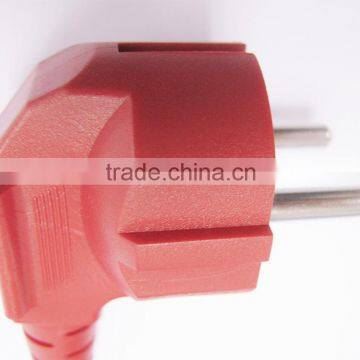 GOST-R standard 2 pin 16A/250V red electrical plug