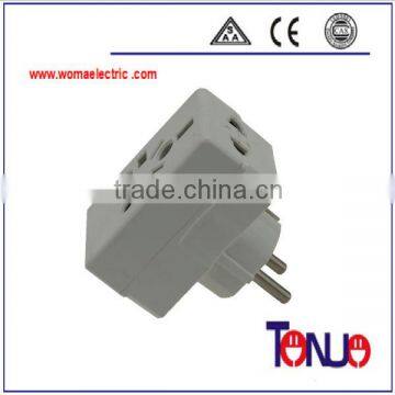 15A universal multi pulg adapter for travel and light