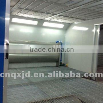 paint booth with water curtain