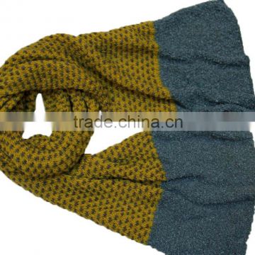 Latest arrival custom fashion knitted fabric scarf shawl from professional manufacturer