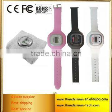 Digital watch wrist Pedometer with Time Function for calculating step,calories