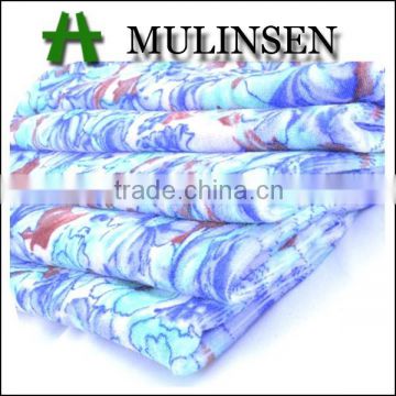 Polyester Knitted floral printing velvet fabric