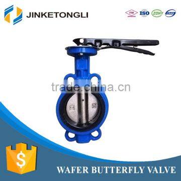 Trade Assurance new design carbon steel manual wafer butterfly valve DN200