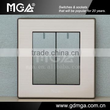 2 gang 2 way switch & light switch & electric wall switch for home