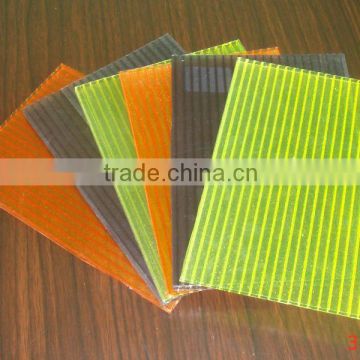 6mm Twin-wall Transparent Polycarbonate hollow sheet