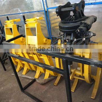 Excavator Log Grapple, Customized 304ECR/305CCR Excavator Log/Timber/ Wood Grapple Made in Linyi City China