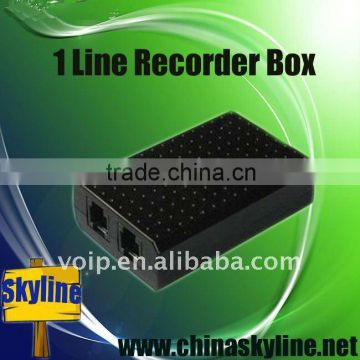 TYH8200,1 line usb telephone recording box,support analog phone only