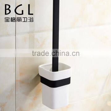 2015news Zinc alloy ceramic rubber painting finishing toilet brush and holder