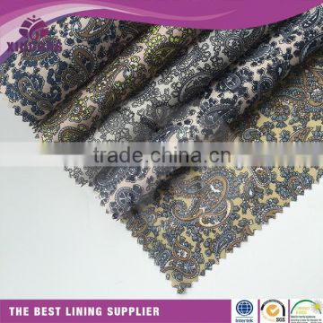 polyester paper printed for 2015 fashion lining/poly taffeta print lining /100 poly print lining fabric