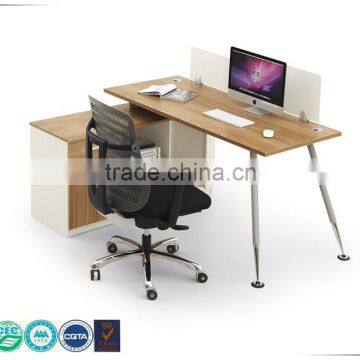 Factory price panel office desk with wire management and extension desk