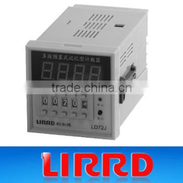 85~265VAC/DC free input 4 multiplex preset electric digital counter LD72J