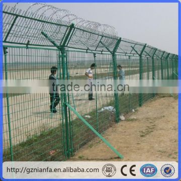 Iron Wire Mesh Fence/Bending Triangle Fence /3d Curved Welded Fence(Guangzhou Factory)