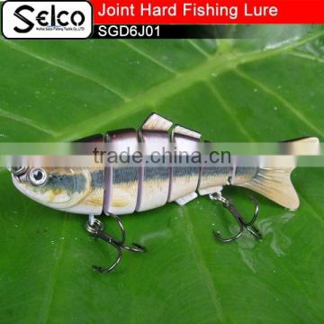 SGD6J01 Six-section Shad Joint plastic lure 4"