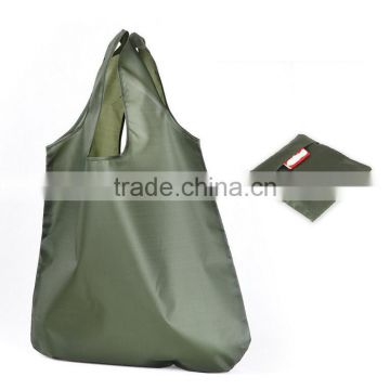 Army Green Reusable Foldable Shopping Tote Bag