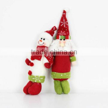 HD1010 Christmas Snowman Santa Christmas Gifts Christmas Tree Decorative Cloth Cartoon Christmas Wreaths Accessories