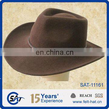 100% wool felt wide brim hat men fedora hat wholesale felt hat