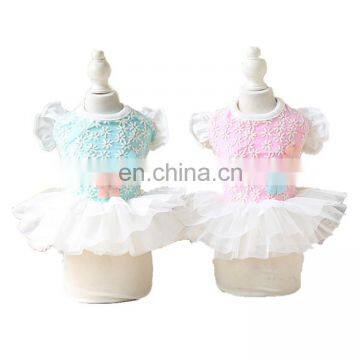 Pretty flower China guangzhou wholesale bulk dog clothes pet accessories