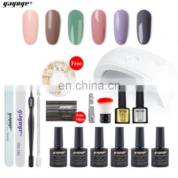 Drop ship private label gel polish create your own brand nail gel uv gel polish set CE Yayoge MSDS