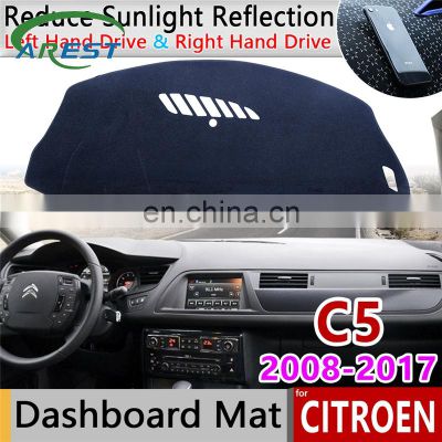 for Citroen C5 2008 2009 2010 2011 2012 2013 2014 2015 2016 2017 MK2 Anti-Slip Mat Dashboard Cover Sunshade Dashmat Accessories