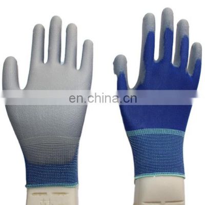18 jauge ultra leger en nylon enduit de polyurethane pour la securite des gants de travail de precision