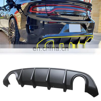 labio del parachoques trasero Best Selling body kit glossy black rear diffuser spoiler front splitter lip for  Charger
